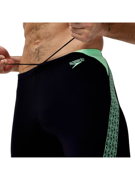 Speedo 00303818666 Мъжки Състезателен Заглушител Бански за плуване Черен