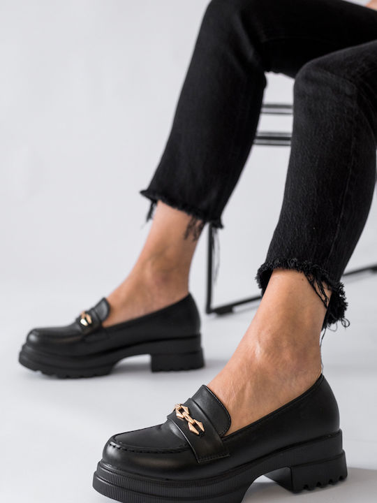 Γυναικεία Loafers σε Μαύρο Χρώμα 330.-L