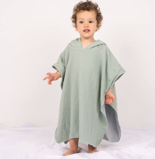 Beach Towel Kids Poncho Made Double Muslin Terry Kidizi 2-5 Years Jeans