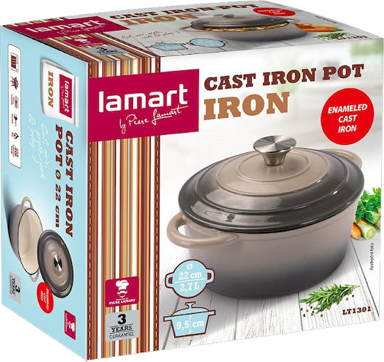 Lamart Βαθιά Κατσαρόλα από Μαντέμι 2.7lt / 22cm Lamart Βαθιά Κατσαρόλα από Μαντέμι 2.7lt / 22cm