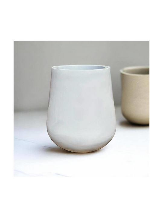 Ceramart Γλάστρα Πλαστική Λευκή