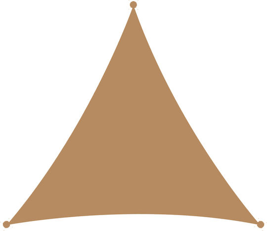 Showood Triangle Shade Sail Brown 5m 230gr/m²