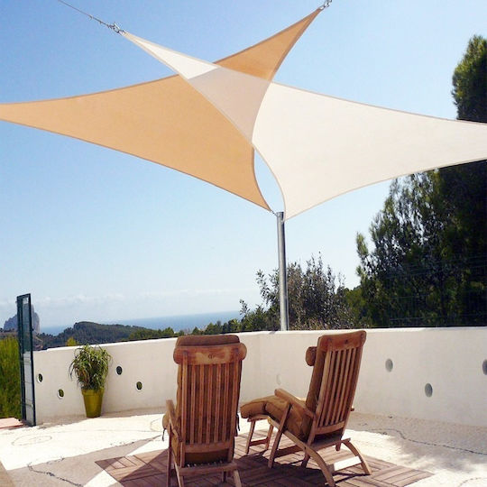 Showood Triangle Shade Sail Brown 5m 230gr/m²