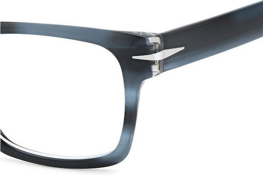 David Beckham Men's Metal Prescription Eyeglass Frame Blue DB 7155 BAV