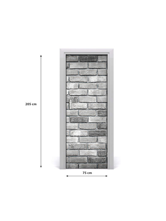 Brick Wall Sticker Mural Door 75x205 Cm
