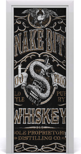 Whiskey Sayings Sticker Wall Mural Door 75x205 Cm