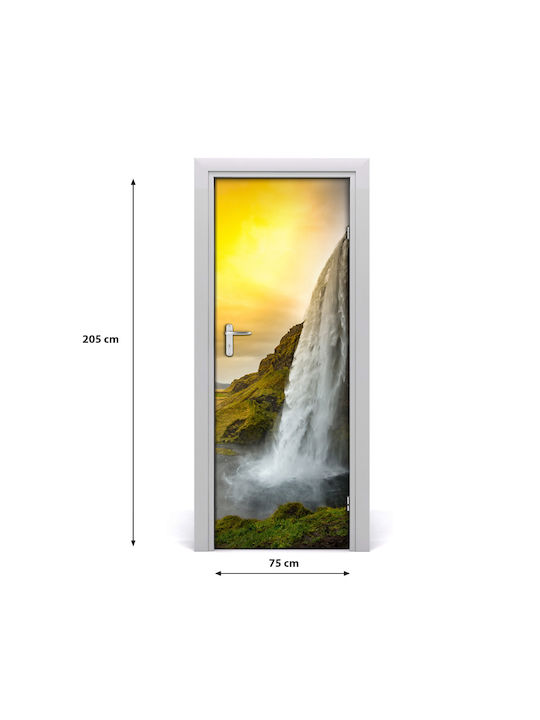 Home Waterfall Self-Adhesive Wall Mural Door 75x205 Cm