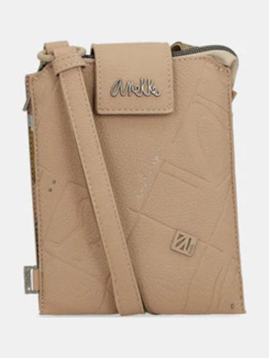 Beige Women's Mobile Phone Pouch