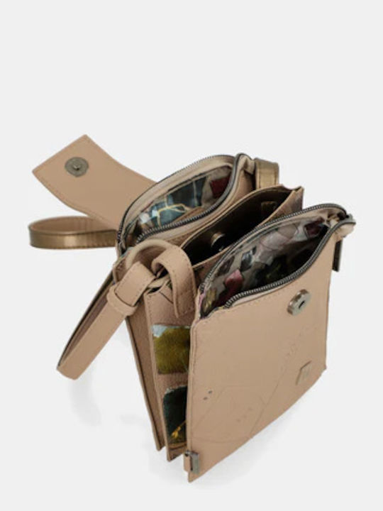 Beige Women's Mobile Phone Pouch