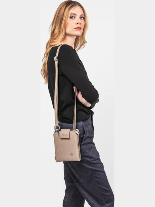 Beige Women's Mobile Phone Pouch