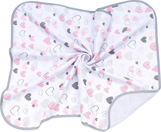 Kidizi Blanket Nursery Swaddling Blankets Cotton Pink 110x110cm