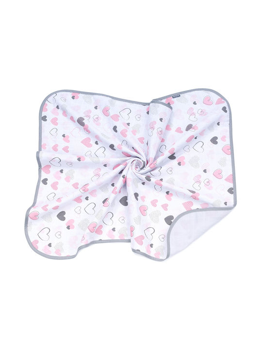 Kidizi Decke Wickeltücher für Kinderzimmer Baumwolle Rosa 78x78cm
