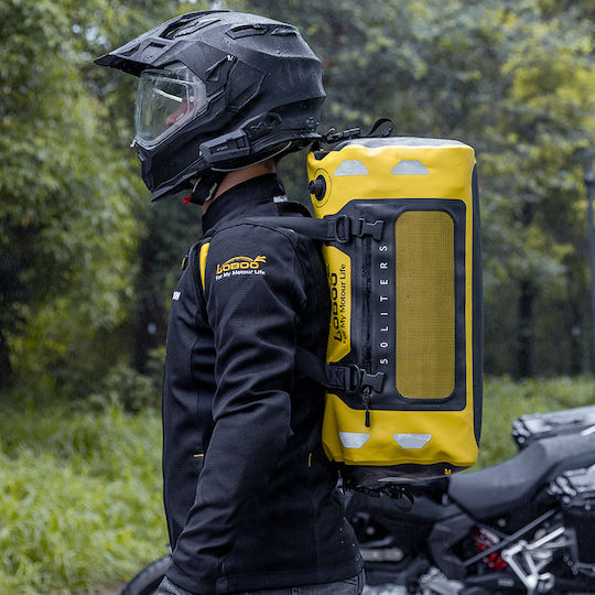 Loboo Waterproof Motorcycle Tail Bag 80lt Yellow