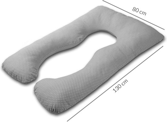 Kidizi Stillkissen & Schwangerschaftskissen Grau 80cm