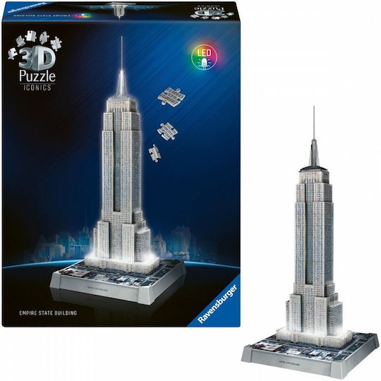 Empire State Building With Light Puzzle 3D 216pcs
