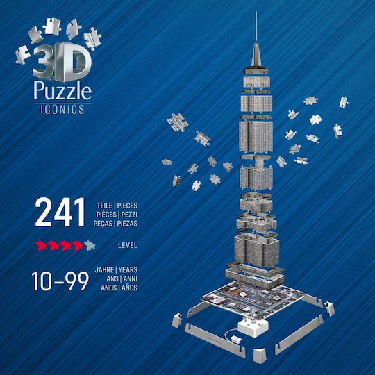 Empire State Building With Light Puzzle 3D 216pcs