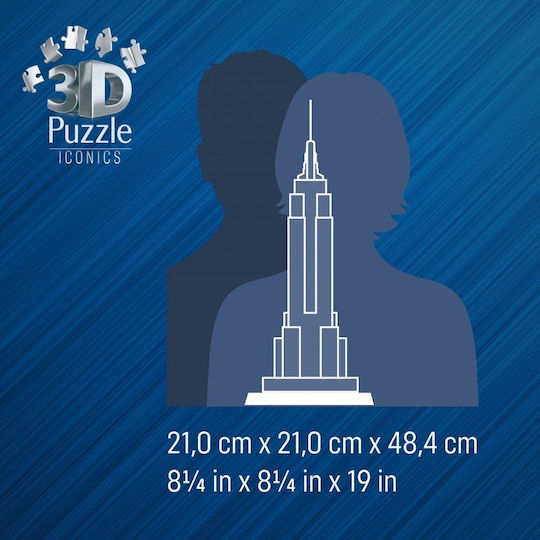 Empire State Building With Light Puzzle 3D 216pcs