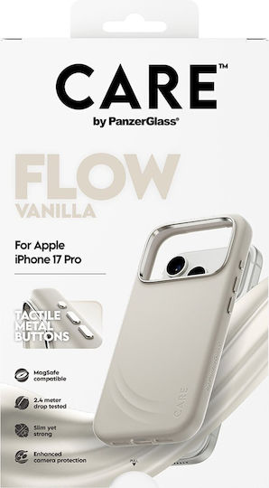 Care By Panzerglass Feature Flow Case Vanilla W Magsafe Iphone 17 Pro