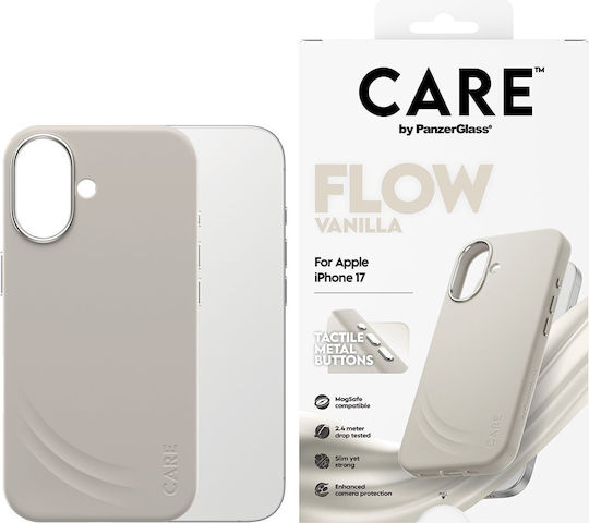 Care By Panzerglass Feature Flow Case Vanilla W Magsafe Iphone 17