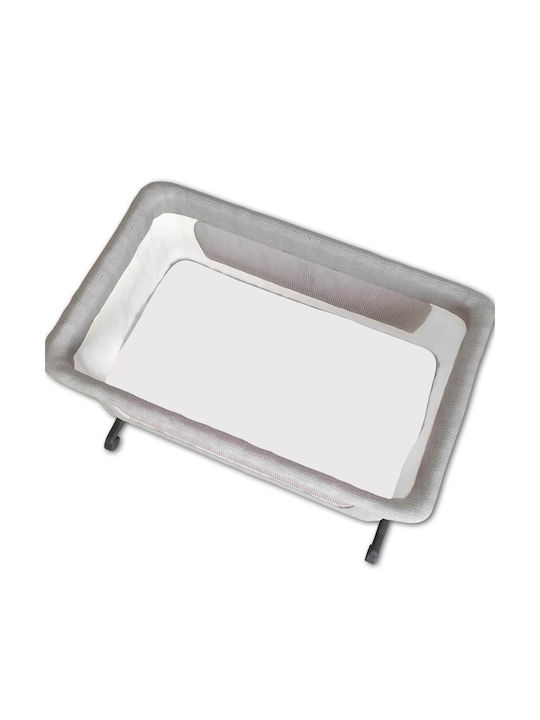 Kidizi Seturi de cearșafuri pentru bebeluși Pentru Patut Bumbac cu Cauciuc Gri 90x50buc 2buc
