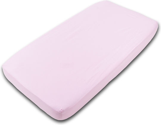 Kidizi Baby Sheets Set Crib Cotton Fitted Pink 120x60cm 2pcs