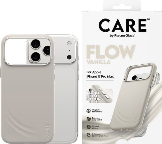 PanzerGlass Feature Umschlag Rückseite Metallisch Beige (iPhone 17 Pro Max)