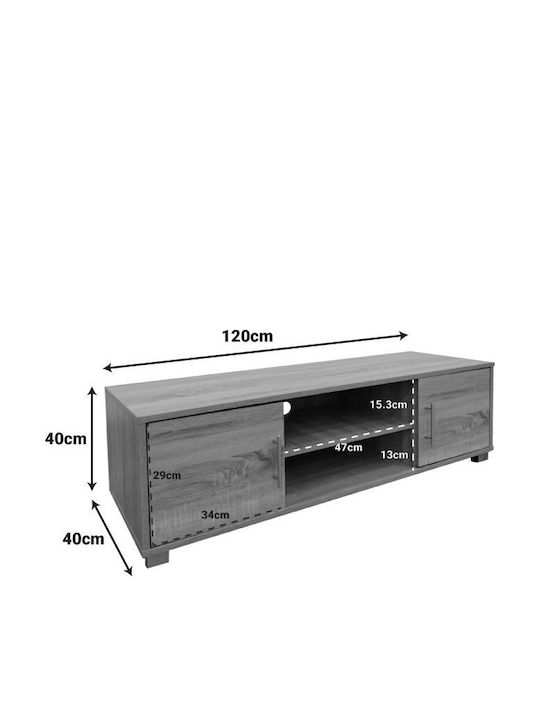 TV Stand Sonoma L120xD40xH40cm