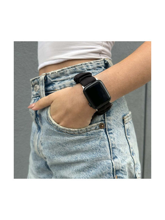 Sonique Scruncie Curea Tesatura Negru (Apple Watch (42/44/45/49MM) - Apple)