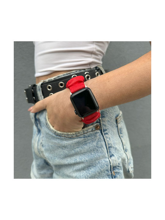 Sonique Scruncie Curea Roșie (Apple Watch (42/44/45/49MM)) Sonique Scruncie Curea Roșie (Apple Watch (42/44/45/49MM))