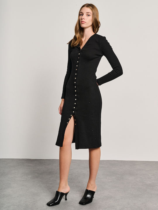 Rochie-Cămașă Neagră 67-011.054.N0000