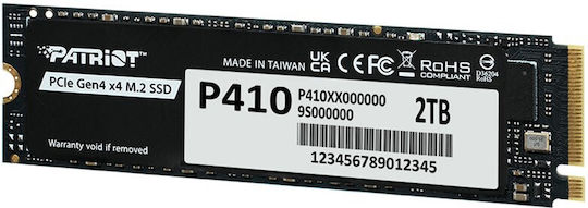 Patriot Viper P410 SSD 2TB M.2 Type with PCI Express 4.0 Connection P410P2TBM28H
