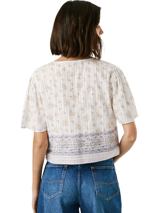 Langärmelig Damen Hemd Mousse White