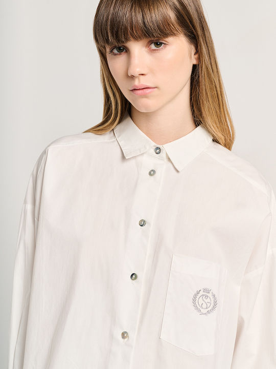 Women's Long Sleeve Shirt White
