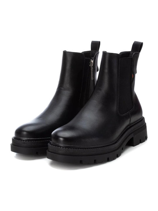 Leather Women's Chelsea Ankle Boots Black