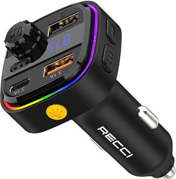 Recci FM Car Transmitter with Bluetooth / USB
