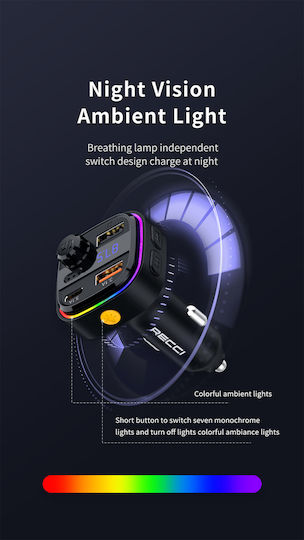 Recci FM Car Transmitter with Bluetooth / USB