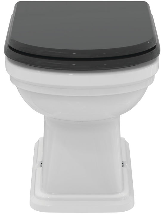 Ideal Standard Stehende Toilette mit Deckel Sanftes Schließen Weiße