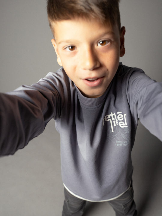 Kinder-Sweatshirt Gray