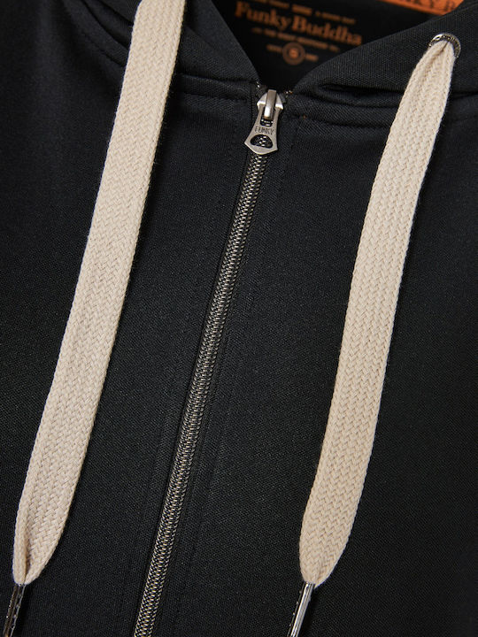 Women's Sweatshirt Jacket Hooded Black