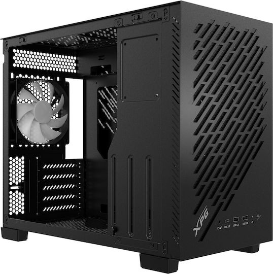Adata Valor Air Nano Gaming Mini-Turm Computergehäuse mit ARGB-Beleuchtung Schwarz