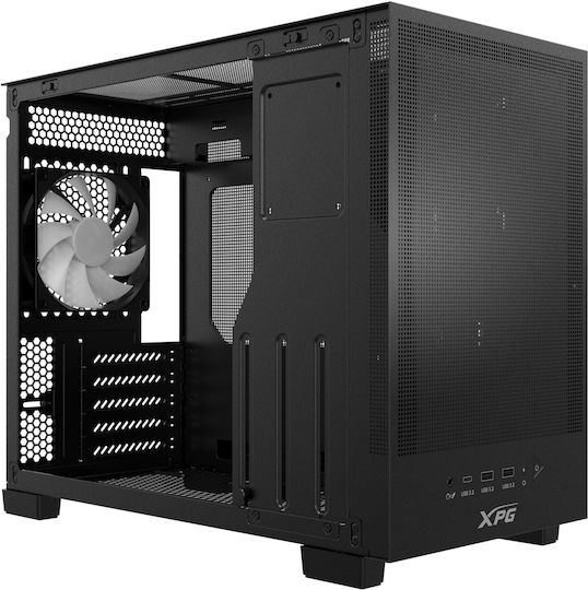 Adata Valor Mesh Nano Мини Кула Компютърна Кутия Черна