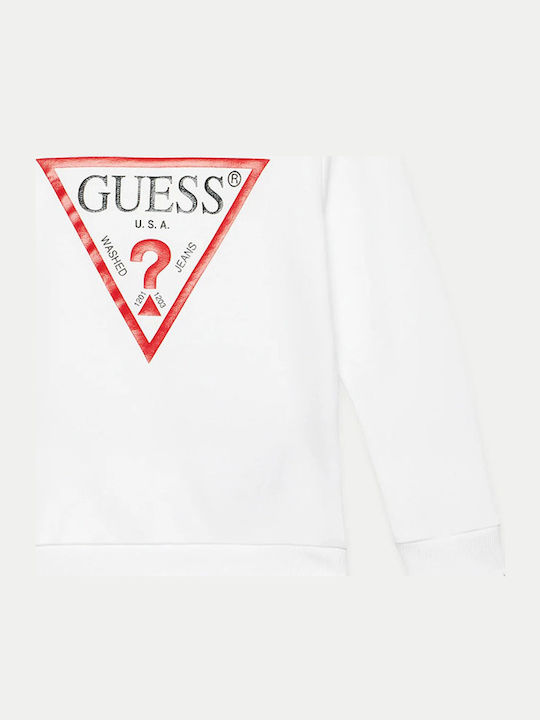 Fleece Kinder-Sweatshirt Pure Weiß