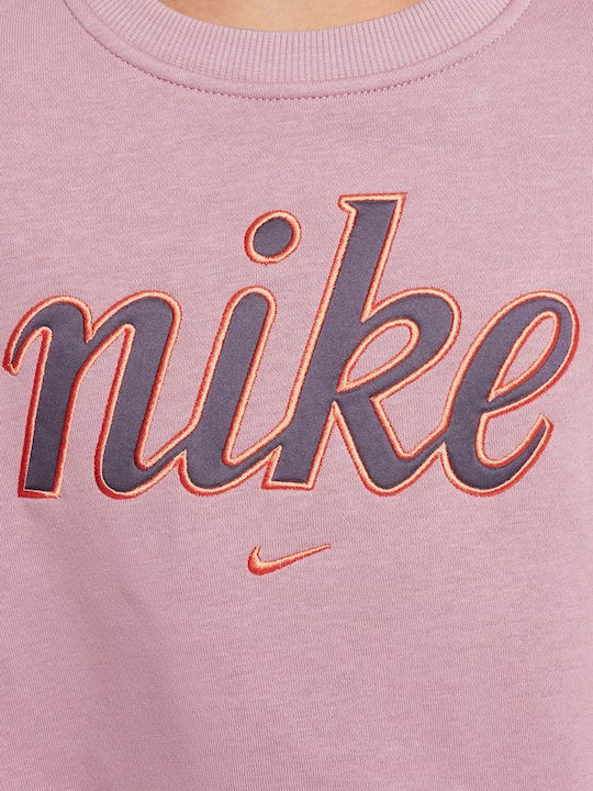 Fleece Παιδικό Φούτερ Μωβ Sportswear Club