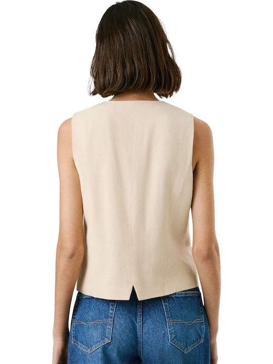 Women's Vest Light Beige