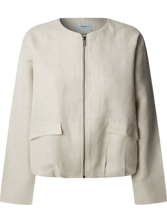 Γυναικείο Bomber Jacket Light Beige