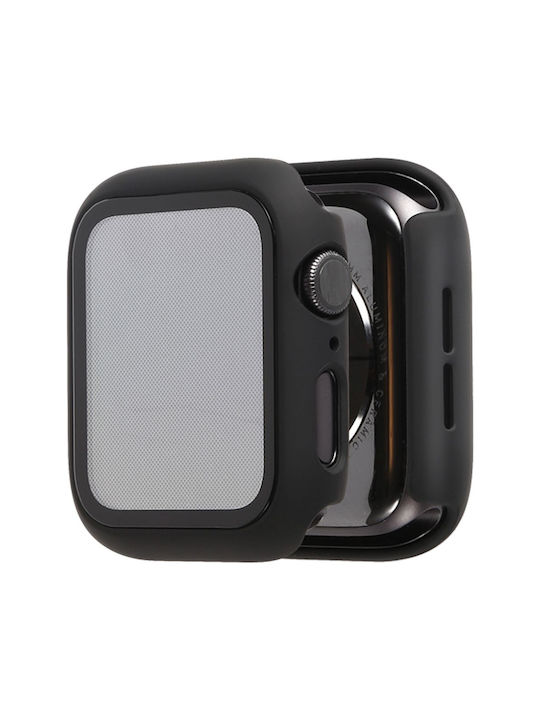 Sonique Plastic Case with Glass in Black color for Apple Watch 10 46mm