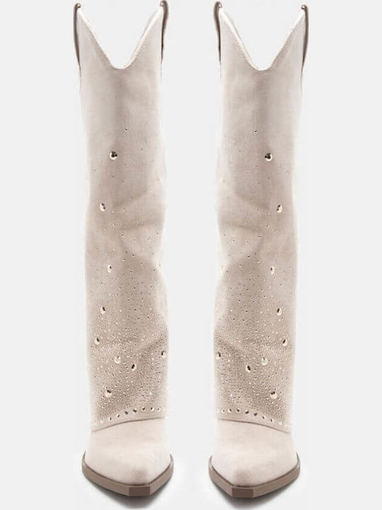 Cowboy Boots Beige