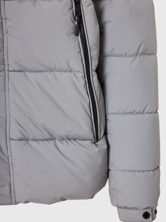 Μπουφάν Puffer Γκρι