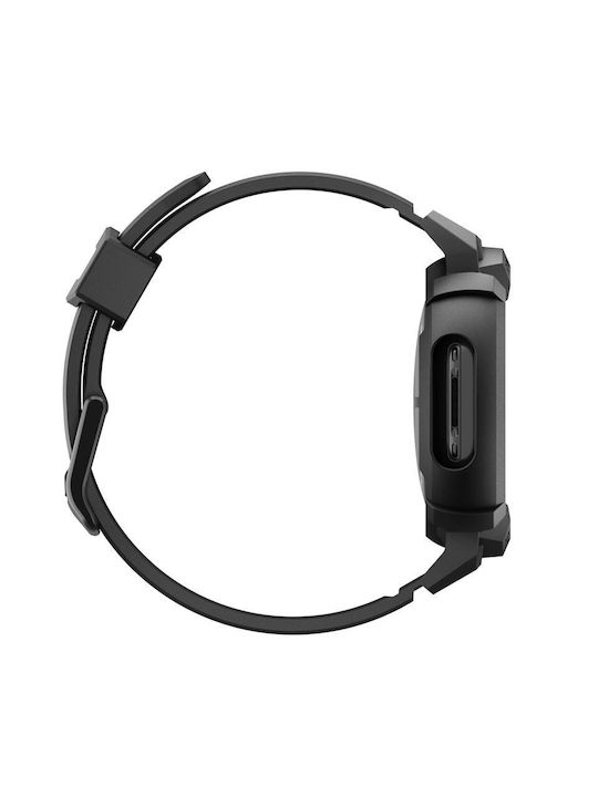 Spigen Rugged Armor Θήκη Σιλικόνης σε Μαύρο χρώμα για Google Pixel Watch 4 41mm