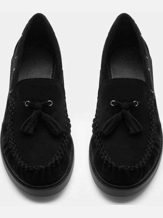 Women's Moccasins in Black Color